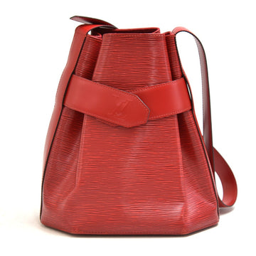 LOUIS VUITTON Vintage Sac Depaule PM Red Epi Leather Shoulder Bag