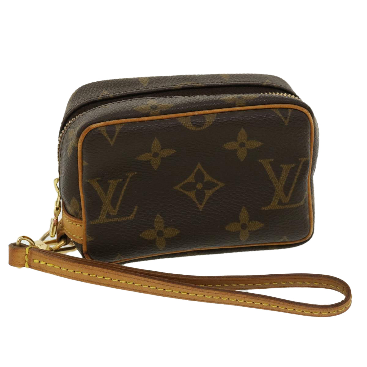 Louis+Vuitton+Trousse+Wapity+Pouch+Brown+Canvas%2CLeather+Monogram