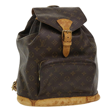 LOUIS VUITTON Monogram Montsouris GM Backpack M51135 LV Auth 35963