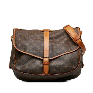 LOUIS VUITTON Monogram Saumur 35 Crossbody Bag