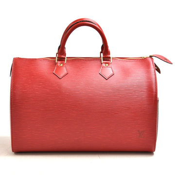 LOUIS VUITTON Vintage Speedy 35 Red Epi Leather City Handbag