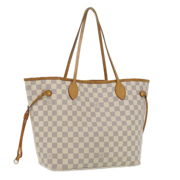 LOUIS VUITTON Damier Azur Neverfull MM Tote Bag N41605 LV Auth 36041