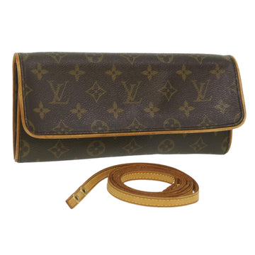 LOUIS VUITTON Monogram Pochette Twin GM Shoulder Bag M51852 LV Auth 36109