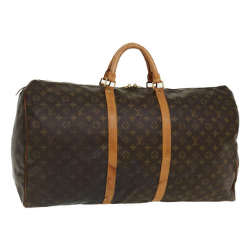 LOUIS VUITTON Monogram Keepall 60 Boston Bag M41422 LV Auth 36138