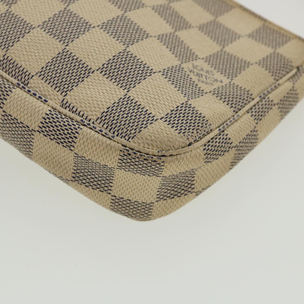 LOUIS VUITTON Damier Azur Pochette Accessoires Pouch N51986 LV