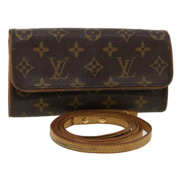 LOUIS VUITTON Monogram Pochette Twin PM Shoulder Bag M51854 LV Auth 36161