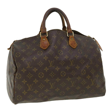 LOUIS VUITTON Monogram Speedy 35 Hand Bag M41524 LV Auth 36186