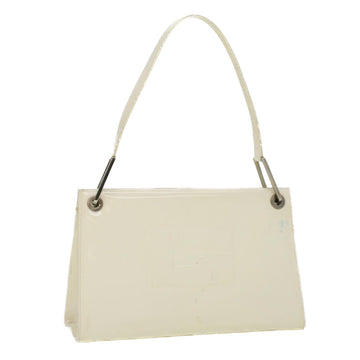 GUCCI Shoulder Bag Enamel White Auth 36383