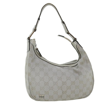 GUCCI GG Canvas Hand Bag Silver 2683757 Auth 36427