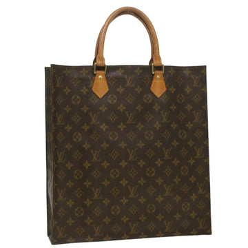 LOUIS VUITTON Monogram Sac Plat Hand Bag M51140 LV Auth 36698