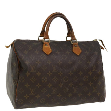 LOUIS VUITTON Monogram Speedy 35 Hand Bag M41524 LV Auth 36867