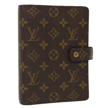 LOUIS VUITTON Monogram Agenda MM Day Planner Cover R20105 LV Auth 37041