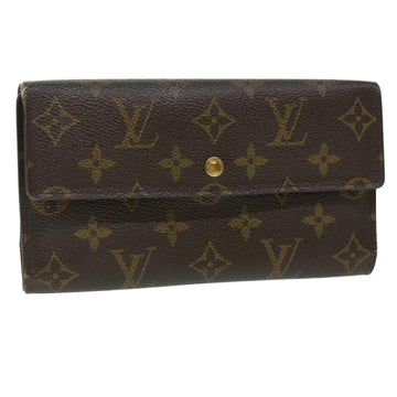 LOUIS VUITTON Monogram Portefeuille International Long Wallet M61217 Auth 37054