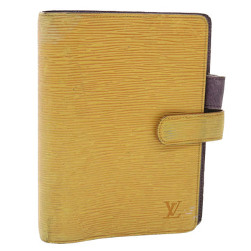 LOUIS VUITTON Epi Agenda MM Day Planner Cover Yellow R20049 LV Auth 37239