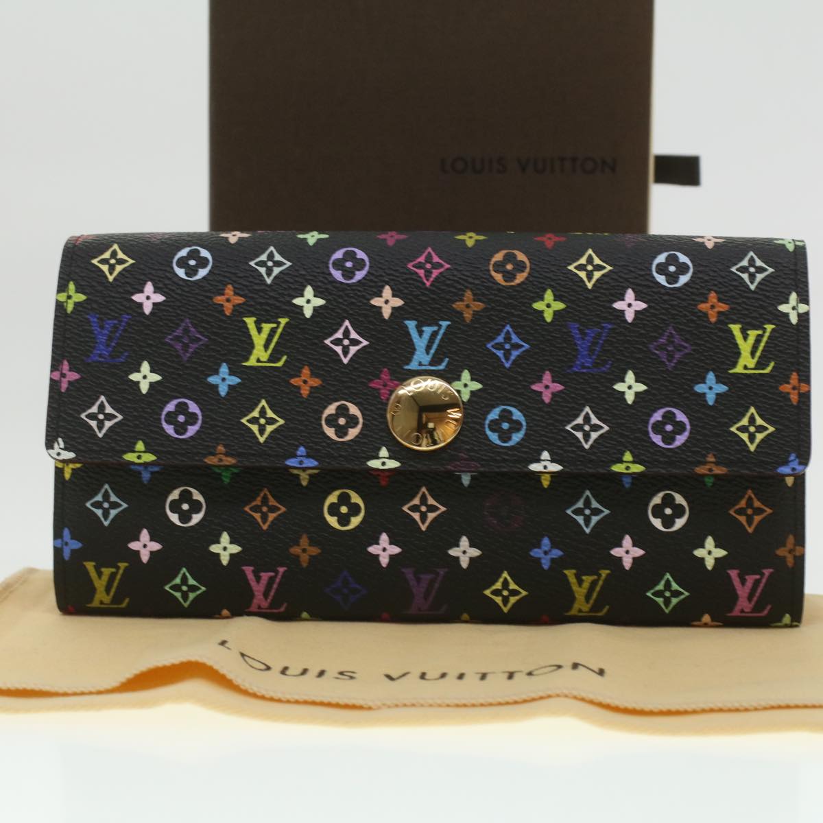 Louis Vuitton Monogram Sarah International Tri-fold Wallet Louis