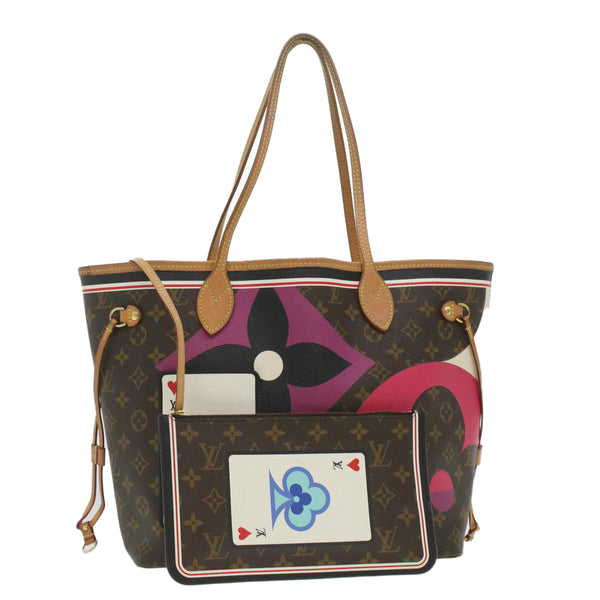 Louis Vuitton Game on Neverfull Monogram Canvas Tote Bag