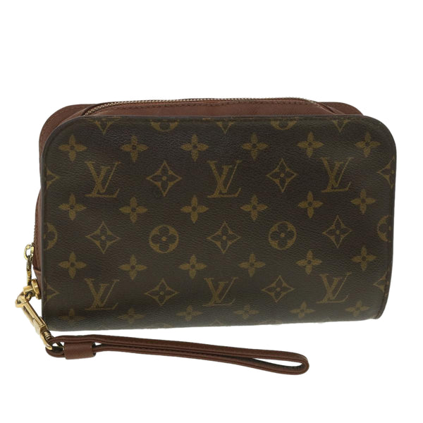 Authentic Louis Vuitton Monogram Orsay Clutch Hand Bag M51790