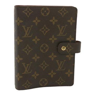 LOUIS VUITTON Monogram Agenda MM Day Planner Cover R20105 LV Auth 37924