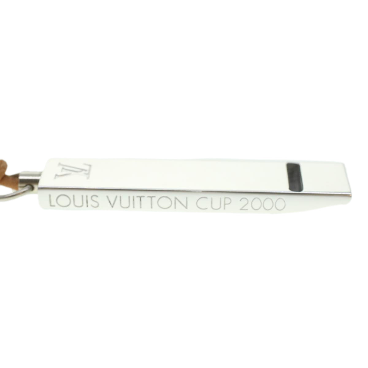 LOUIS VUITTON LVCUP Whistle Necklace Silver LV Auth 37948 Silvery Metal  ref.845271 - Joli Closet