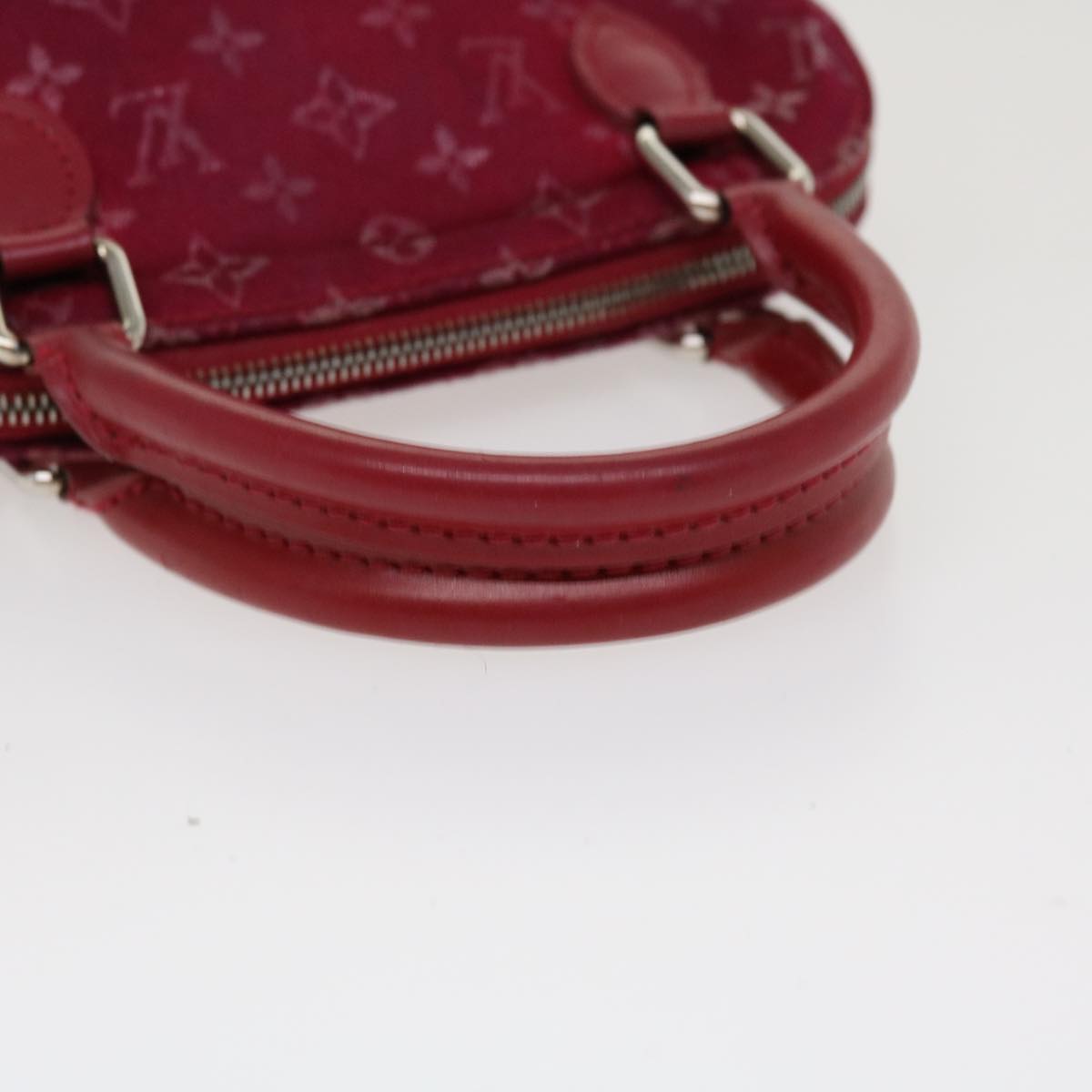 Louis Vuitton, Bags, Louis Vuitton 202 Little Alma Handbag Red Monogram  Satin M92350 71065