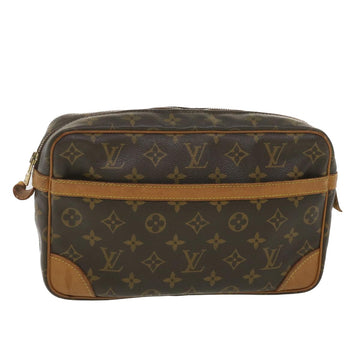 LOUIS VUITTON Monogram Compiegne 28 Clutch Bag M51845 LV Auth 38754