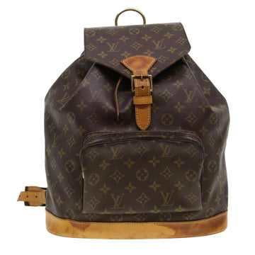 LOUIS VUITTON Monogram Montsouris GM Backpack M51135 LV Auth 38762