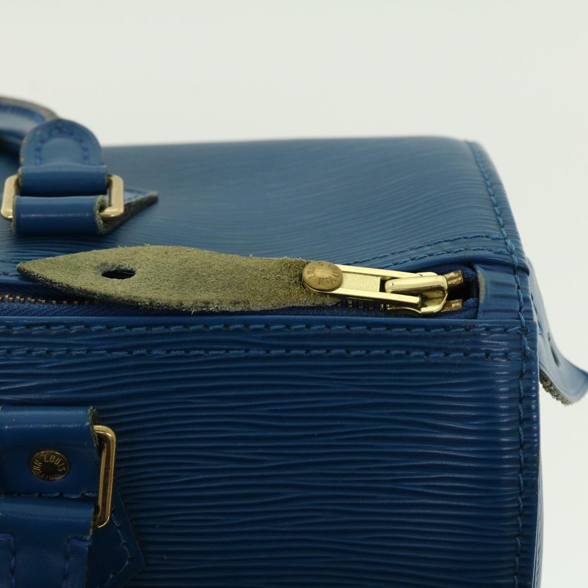 Louis Vuitton Epi Speedy 30 Hand Bag Toledo Blue M43005 LV Auth