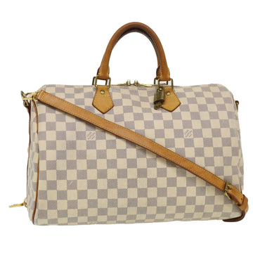 Louis Vuitton Damier Azur Speedy 35 Hand Bag N41535 LV Auth 31686a