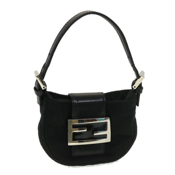 FENDI Mini Mamma Baguette Handbag Black Vintage vd2wz4