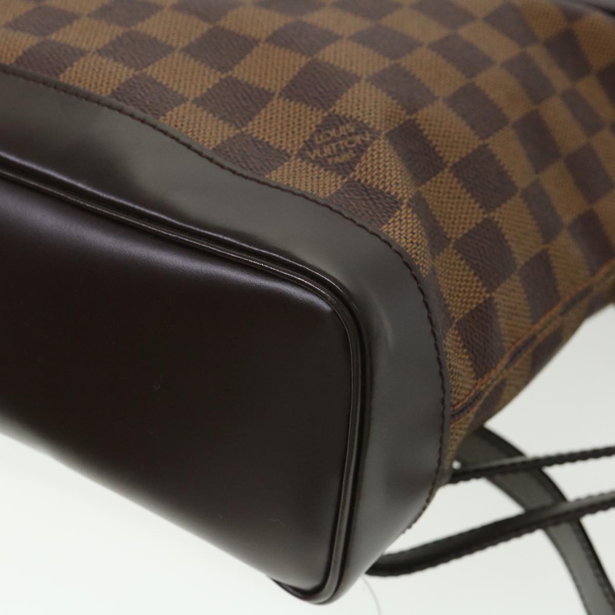 LOUIS VUITTON Damier Ebene Soho Backpack N51132 LV Auth 39322