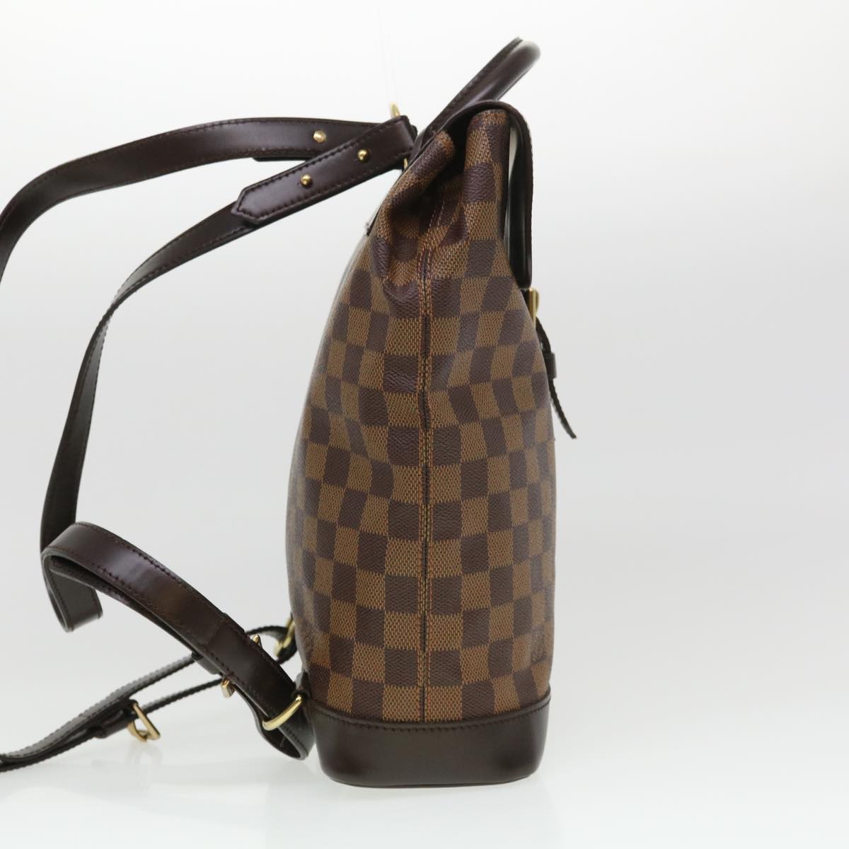 LOUIS VUITTON Damier Ebene Soho Backpack N51132 LV Auth 39322