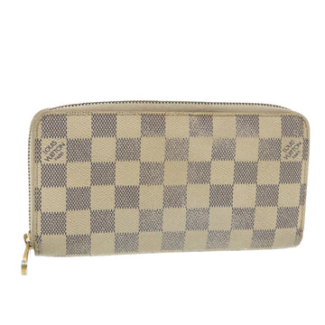 LOUIS VUITTON Damier Azur Zippy Wallet Long Wallet N60019 LV Auth 39341