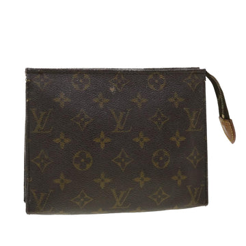 LOUIS VUITTON Monogram Poche Toilette 19 Pouch M47544 LV Auth 39542