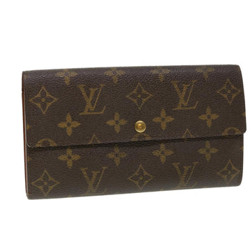 LOUIS VUITTON Monogram Portefeuille International Long Wallet M61217 Auth 39797