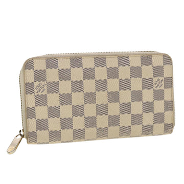 LOUIS VUITTON Damier Azur Zippy Organizer Long Wallet N60012 LV Auth 39889