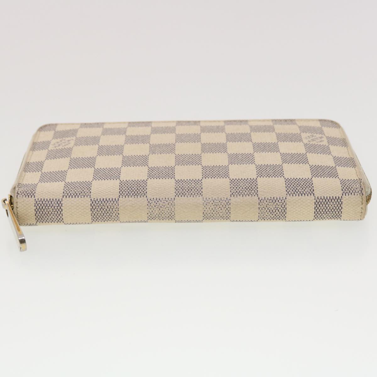 Authentic Louis Vuitton Damier Azur Zippy Organizer N60012 Long Wallet  101567