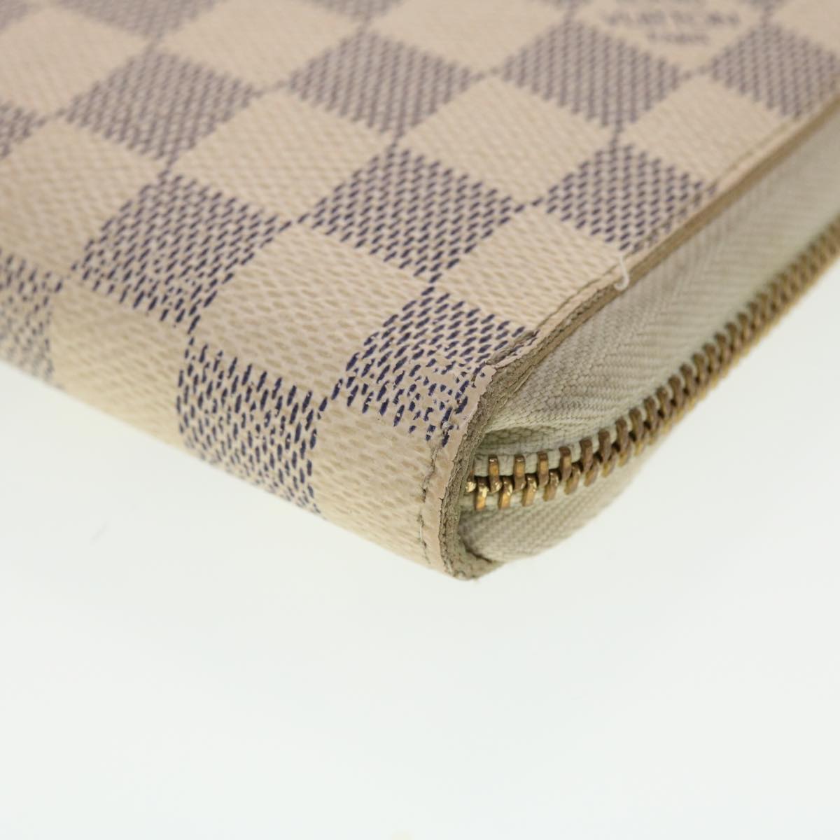 Authentic Louis Vuitton Damier Azur Zippy Organizer N60012 Long Wallet  101567