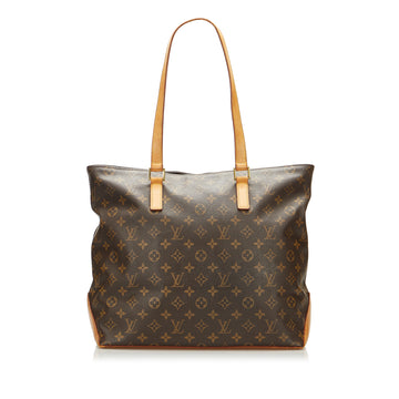 LOUIS VUITTON Monogram Cabas Mezzo Tote Bag