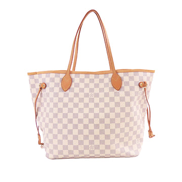 LOUIS VUITTON Damier Azur Neverfull MM Tote Bag