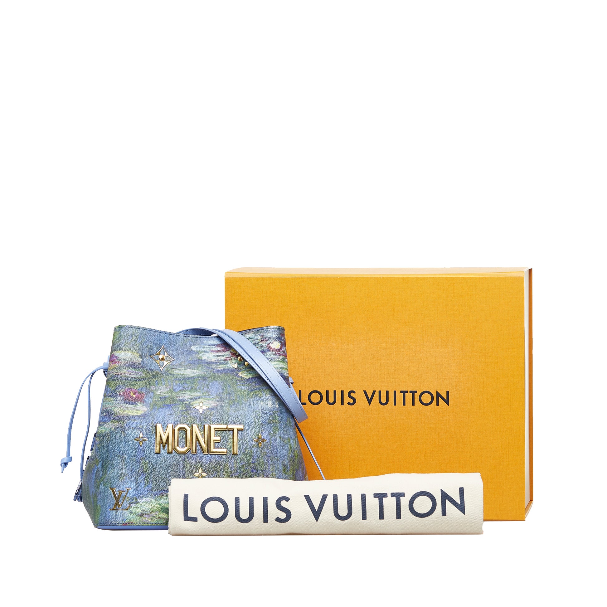 Authentic LOUIS VUITTON Masters Collection Monet Neonoe bucket shoulder bag  LV