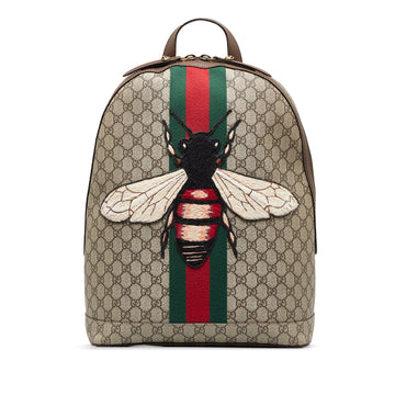 GUCCI GG Supreme Animalier Web Backpack