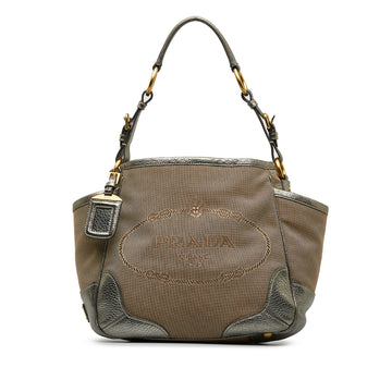 PRADA Canapa Logo Shoulder Bag