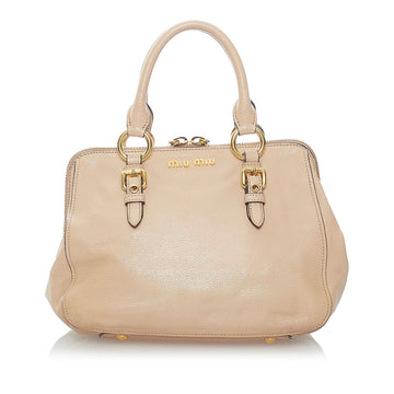 Miu Miu Leather Satchel