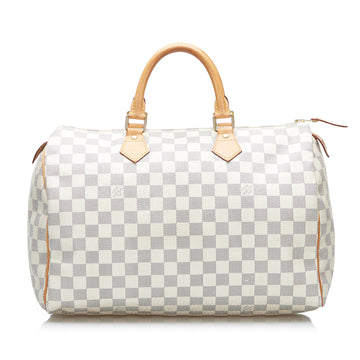 Louis Vuitton Damier Azur Speedy 35 Boston Bag