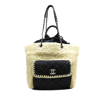 CHANEL Large Coco Neige Shopping Tote Satchel