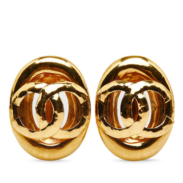 CHANEL CC Clip On Earrings Costume Earrings