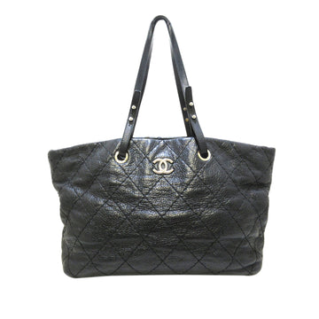 Chanel On The Road Leather Tote Bag