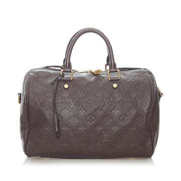 Louis Vuitton Monogram Empreinte Speedy Bandouliere 30 Boston Bag