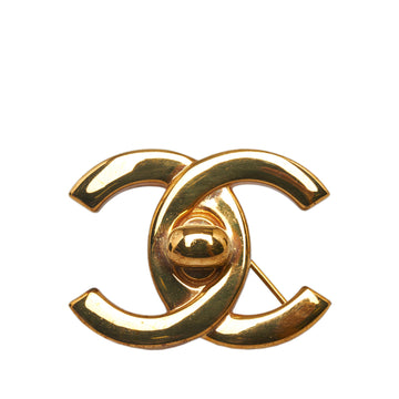 CHANEL CC Turn-Lock Brooch Costume Brooch