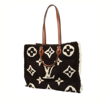 Louis Vuitton Monogram Giant Shearling Teddy Onthego GM Tote Bag